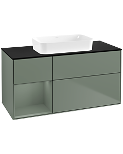 Villeroy und Boch Finion Villeroy und Boch G702GMGM 120x60.3x50.1cm, étagère à droite Olive Matt Lacquer , Olive Matt Lacquer