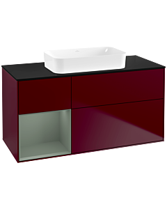 Villeroy und Boch Finion Villeroy und Boch Finion G702GMHB 120x60.3x50.1cm, shelf right Olive Matt Lacquer , Peony Matt