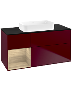 Villeroy und Boch Finion Villeroy und Boch G702PCHB 120x60.3x50.1cm, étagère à droite Oak Veneer , Peony Matt