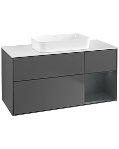 Villeroy und Boch Finion Villeroy und Boch Finion G711HGGK 120x60.3x50.1cm, shelf on the right Midnight Blue Matt Lacquer , anthracite matt