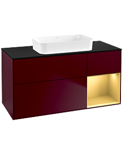 Villeroy und Boch Finion Villeroy und Boch Finion G712HFHB 120x60.3x50.1cm, shelf right matt gold, Peony Matt