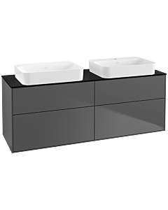 Villeroy und Boch Finion Villeroy und Boch G72200GK 160x60.3x50.1cm, verre noir mat, anthracite mat