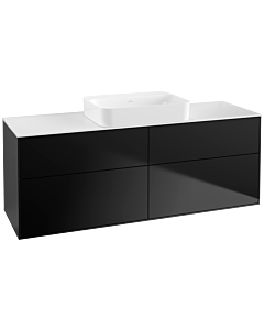 Villeroy und Boch Finion Villeroy und Boch G73100PD 160x60.3x50.1cm, verre White Matt , laqué noir mat