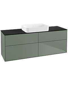 Villeroy und Boch Finion Villeroy und Boch Finion G73200GM 160x60.3x50.1cm, Glass Black Matt, Olive Matt Lacquer