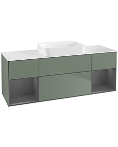 Villeroy und Boch Finion Villeroy und Boch Finion G741GKGM 160x60.3x50.1cm, shelves anthracite matt lacquer, Olive Matt Lacquer