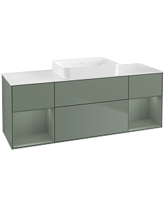 Villeroy und Boch Finion Villeroy und Boch Finion G741GMGM 160x60.3x50.1cm, shelves olive matt lacquer, Olive Matt Lacquer