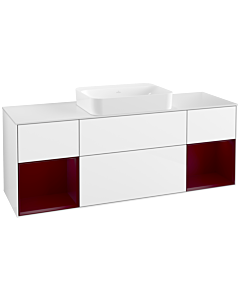 Villeroy und Boch Finion Villeroy und Boch Finion G741HBGF 160x60.3x50.1cm, shelves Peony matt lacquer, glossy white lacquer