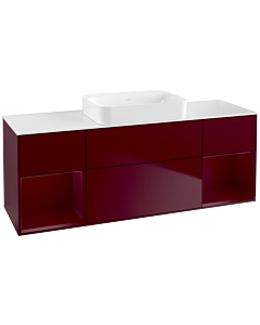 Villeroy und Boch Finion Waschtischunterschrank G741HBHB 160x60,3x50,1cm, Regale Peony matt lacquer, Peony Matt
