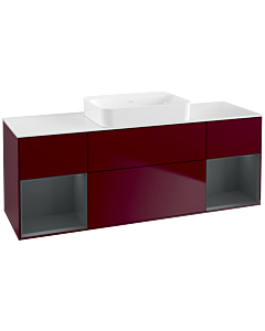 Villeroy und Boch Finion Villeroy und Boch G741HGHB 160x60.3x50.1cm, étagères Laque mat minuit, Peony Matt