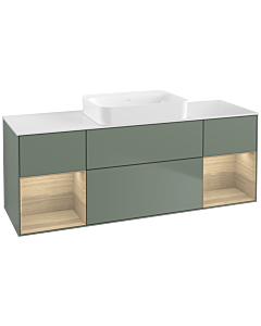Villeroy und Boch Finion Villeroy und Boch Finion G741PCGM 160x60.3x50.1cm, shelves Oak Veneer , Olive Matt Lacquer