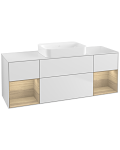 Villeroy und Boch Finion Villeroy und Boch Finion G741PCMT 160x60.3x50.1cm, shelves Oak Veneer , white matt lacquer