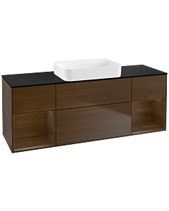 Villeroy und Boch Finion Waschtischunterschrank G742GNGN 160x60,3x50,1cm, Regale Walnut veneer, Walnut veneer