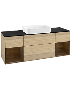 Villeroy und Boch Finion Villeroy und Boch G742GNPC 160x60.3x50.1cm, étagères placage noyer, Oak Veneer