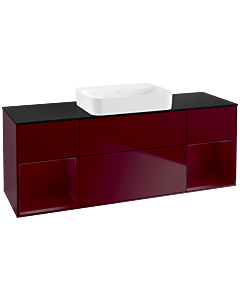 Villeroy und Boch Finion Waschtischunterschrank G742HBHB 160x60,3x50,1cm, Regale Peony matt lacquer, Peony Matt