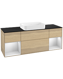 Villeroy und Boch Finion Villeroy und Boch G742MTPC 160x60.3x50.1cm, étagères laqué blanc mat, Oak Veneer