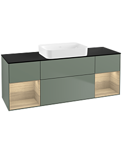 Villeroy und Boch Finion Villeroy und Boch Finion G742PCGM 160x60.3x50.1cm, shelves Oak Veneer , Olive Matt Lacquer