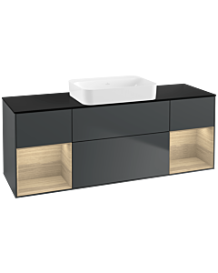 Villeroy und Boch Finion Villeroy und Boch Finion G742PCHG 160x60.3x50.1cm, shelves Oak Veneer , Midnight Blue Matt Lacquer