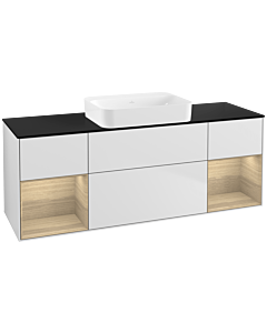 Villeroy und Boch Finion Villeroy und Boch Finion G742PCMT 160x60.3x50.1cm, shelves Oak Veneer , white matt lacquer