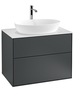 Villeroy und Boch Finion Villeroy und Boch Finion G75100HG 80x60.3cm, Emotion, cover plate white matt, Midnight Blue Matt Lacquer