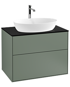 Villeroy und Boch Finion Villeroy und Boch Finion G75200GM 80x60.3cm, Emotion, cover plate black matt, Olive Matt Lacquer