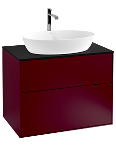 Villeroy und Boch Finion Villeroy und Boch Finion G75200HB 80x60.3cm, Emotion, cover plate black matt, Peony Matt