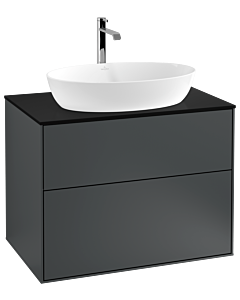 Villeroy und Boch Finion Villeroy und Boch G75200HG 80x60.3cm, Emotion, plaque de recouvrement noir mat, Midnight Blue Matt Lacquer