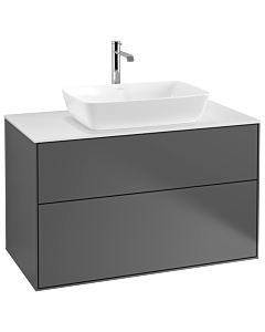 Villeroy und Boch Finion Villeroy und Boch G76100GK 100x60,3cm, Emotion, plaque de finition blanc mat, anthracite mat