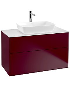 Villeroy und Boch Finion Villeroy und Boch G76100HB 100x60,3cm, Emotion, plaque de finition blanc mat, Peony Matt