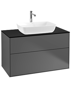 Villeroy und Boch Finion Villeroy und Boch Finion G76200GK 100x60.3cm, Emotion, cover plate black matt, anthracite matt