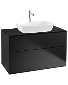 Villeroy und Boch Finion Villeroy und Boch Finion G76200PD 100x60.3cm, Emotion, cover plate black matt, black matt lacquer