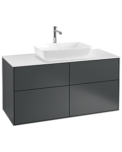 Villeroy und Boch Finion Villeroy und Boch G79100HG 120x60,3cm, Emotion, plaque de finition blanc mat, Midnight Blue Matt Lacquer