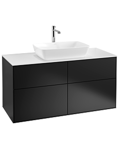 Villeroy und Boch Finion Villeroy und Boch Finion G79100PD 120x60.3cm, Emotion, cover plate white matt, black matt lacquer