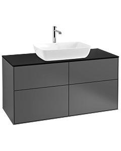 Villeroy und Boch Finion Villeroy und Boch G79200GK 120x60,3cm, Emotion, plaque de finition noir mat, anthracite mat