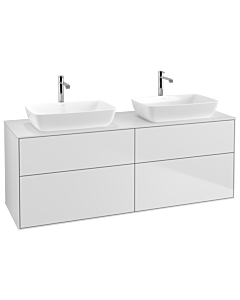 Villeroy und Boch Finion Waschtischunterschrank G84100MT 160x60,3cm, Emotion, Abdeckplatte white matt, White matt lacquer