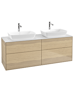 Villeroy und Boch Finion Villeroy und Boch G84100PC 160x60,3cm, Emotion, plaque de finition blanc mat, Oak Veneer