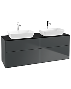 Villeroy und Boch Finion Villeroy und Boch Finion G84200HG 160x60.3cm, Emotion, cover plate black matt, Midnight Blue Matt Lacquer