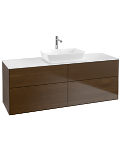 Villeroy und Boch Finion Villeroy und Boch Finion G85100GN 160x60.3cm, Emotion, cover plate white matt, walnut veneer
