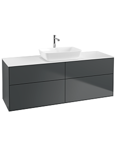 Villeroy und Boch Finion Villeroy und Boch G85100HG 160x60,3cm, Emotion, plaque de finition blanc mat, Midnight Blue Matt Lacquer