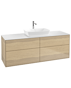 Villeroy und Boch Finion Villeroy und Boch G85100PC 160x60.3cm, Emotion, plaque de finition blanc mat, Oak Veneer