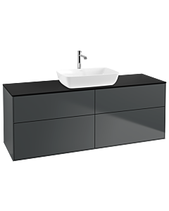 Villeroy und Boch Finion Villeroy und Boch G85200HG 160x60.3cm, Emotion, plaque de finition noir mat, Midnight Blue Matt Lacquer
