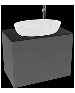 Villeroy und Boch Finion Villeroy und Boch G87200GK 80x60,3cm, Emotion, plaque de recouvrement noir mat, anthracite mat