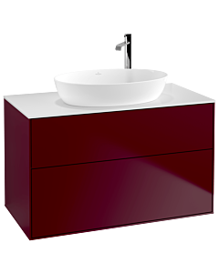 Villeroy und Boch Finion Villeroy und Boch G88100HB 100x60.3cm, Emotion, plaque de recouvrement blanc mat, Peony Matt