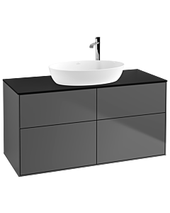 Villeroy und Boch Finion Villeroy und Boch Finion G91200GK 120x60.3cm, Emotion, cover plate black matt, anthracite matt