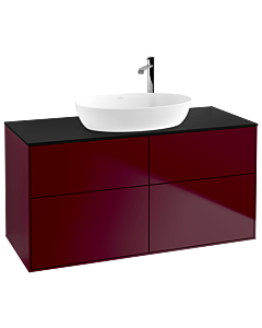 Villeroy und Boch Finion Villeroy und Boch Finion G91200HB 120x60.3cm, Emotion, cover plate black matt, Peony Matt