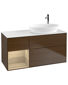 Villeroy und Boch Finion Villeroy und Boch Finion G921PCGN 120cm, cover plate white matt, Emotion, shelves Oak Veneer , Oak Veneer veneer