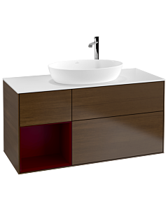 Villeroy und Boch Finion Villeroy und Boch Finion G941HBGN 120cm, cover plate white matt, Emotion, shelves Peony matt lacquer, Peony veneer