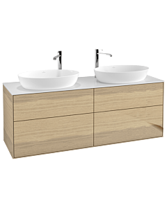 Villeroy und Boch Finion Villeroy und Boch 160x60,3 cm, Emotion, plaque de recouvrement blanc mat, Oak Veneer