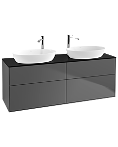 Villeroy und Boch Finion Villeroy und Boch G96200GK 160x60,3cm, Emotion, plaque de finition noir mat, anthracite mat