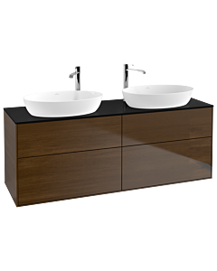 Villeroy und Boch Finion Villeroy und Boch Finion G96200GN 160x60.3cm, Emotion, cover plate black matt, walnut veneer
