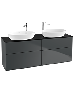 Villeroy und Boch Finion Villeroy und Boch G96200HG 160x60.3cm, Emotion, plaque de finition noir mat, Midnight Blue Matt Lacquer